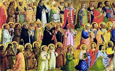 Saints depicted in the final theophany of Our Lord